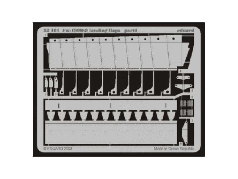 Fw 190D-9 landing flaps 1/32 - Hasegawa - image 1