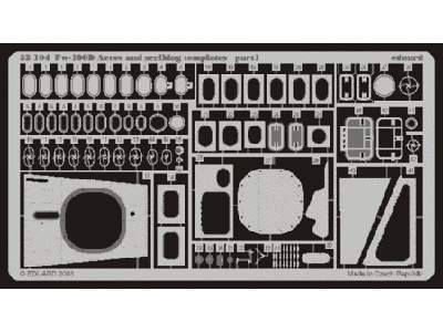 Fw 190D access and scribing templates 1/32 - Hasegawa - image 1