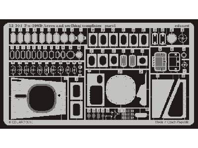 Fw 190D access and scribing templates 1/32 - Hasegawa - image 2