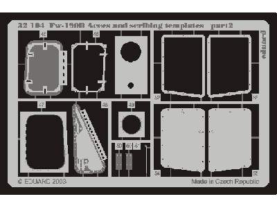 Fw 190D access and scribing templates 1/32 - Hasegawa - image 3