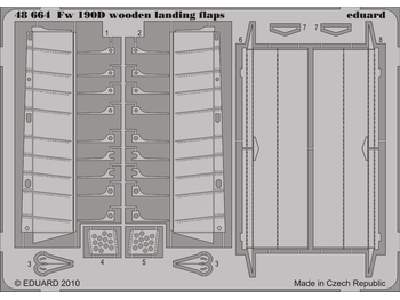 Fw 190D wooden landing flaps 1/48 - Eduard - image 1