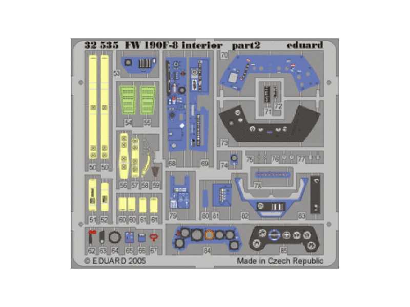 Fw 190F-8 interior 1/32 - Hasegawa - image 1