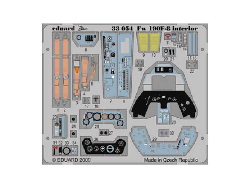 Fw 190F-8 interior S. A. 1/32 - Hasegawa - image 1