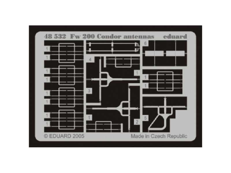 Fw 200 Condor antennas 1/48 - Trumpeter - image 1