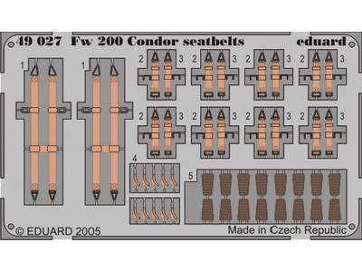 Fw 200 Condor seatbelts 1/48 - Trumpeter - image 1