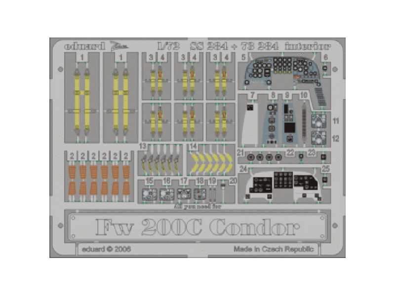 Fw 200C Condor interior 1/72 - Revell - image 1