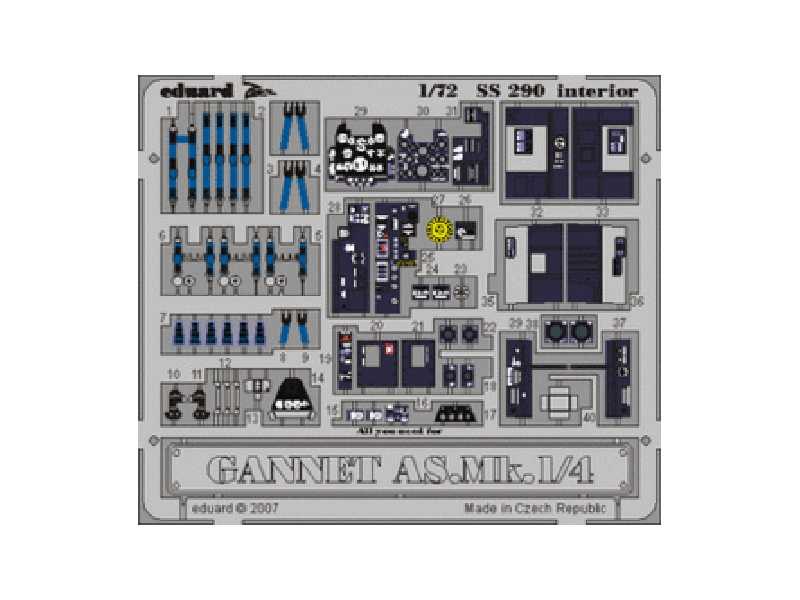Gannet AS. Mk.1/4 interior 1/72 - Trumpeter - image 1