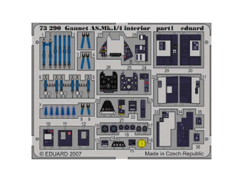 Gannet AS. Mk.1/4 interior 1/72 - Trumpeter - image 1