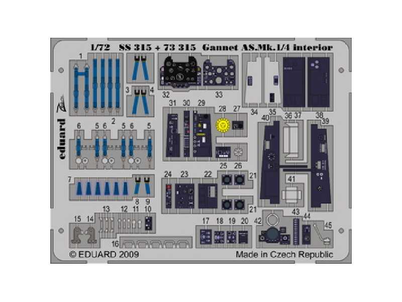 Gannet AS. Mk.1/4 interior S. A. 1/72 - Revell - image 1