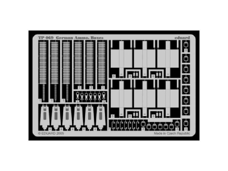 German Ammo.  Boxes 1/35 - image 1