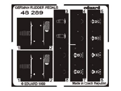 German Rudder Pedals 1/48 - image 1