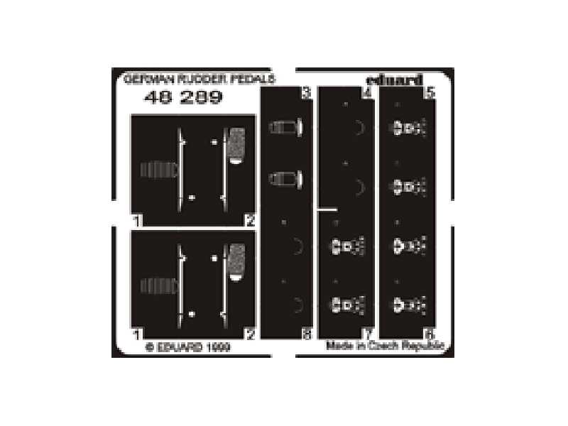 German Rudder Pedals 1/48 - image 1