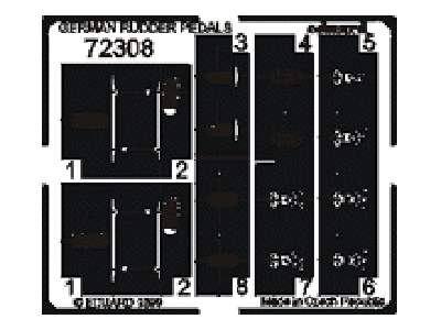 German Rudder Pedals 1/72 - image 1