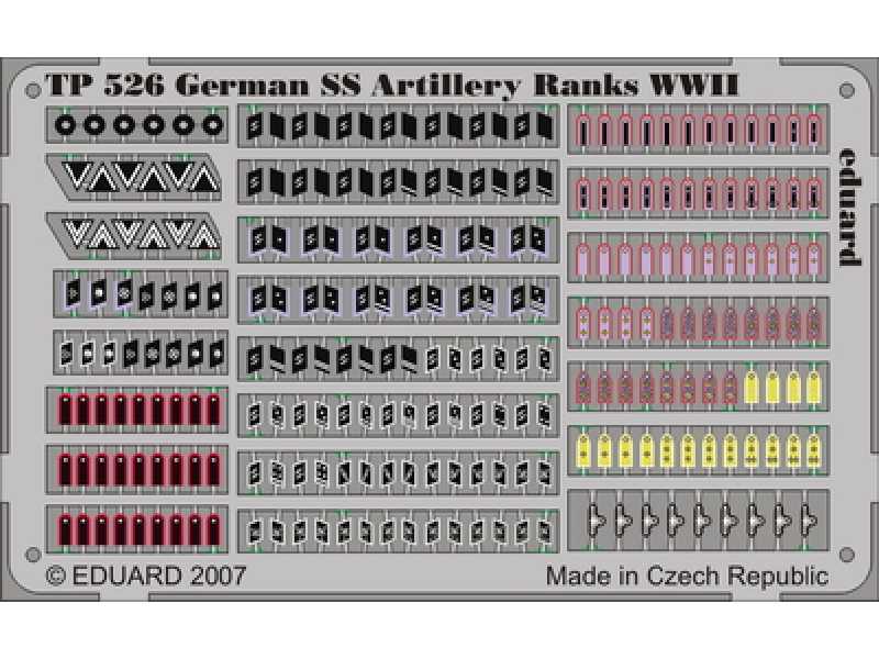 German SS Artilery Ranks WWII 1/35 - image 1