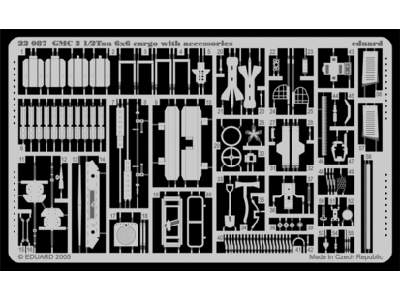 GMC 2 1/2 Ton 6x6 cargo with accessories 1/72 - Academy Minicraf - image 1