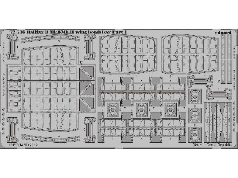 Halifax B Mk. I/Mk. II wing bomb bay 1/72 - Revell - image 1 Halifax B Mk. I/Mk. II wing bomb bay 1/72 - Revell - image 1