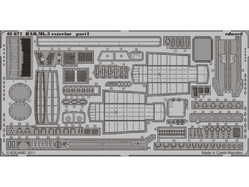 HAR. Mk.3 exterior 1/48 - Hasegawa - image 1