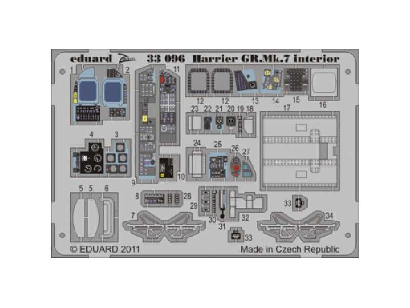 Harrier GR. Mk.7 interior S. A. 1/32 - Trumpeter - image 1