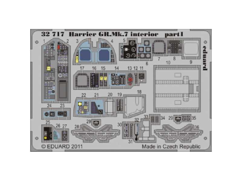 Harrier GR. Mk.7 interior S. A. 1/32 - Trumpeter - image 1