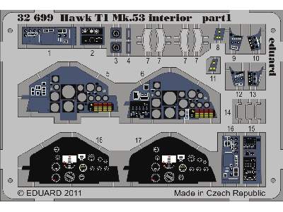 Hawk T1 Mk.53 interior S. A. 1/32 - Revell - image 2