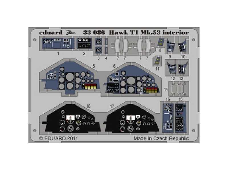 Hawk T1 Mk.53 interior S. A. 1/32 - Revell - image 1 Hawk T1 Mk.53 interior S. A. 1/32 - Revell - image 1