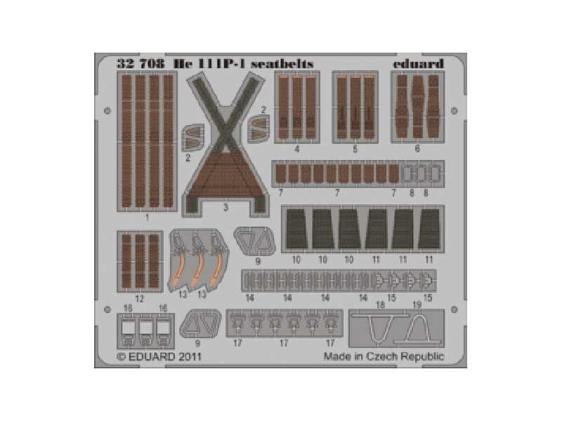 He 111 seatbelts 1/32 - Revell - image 1