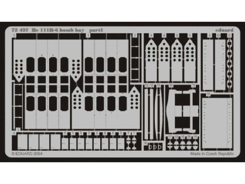 He 111H-6 bomb bay 1/72 - Hasegawa - image 1 He 111H-6 bomb bay 1/72 - Hasegawa - image 1