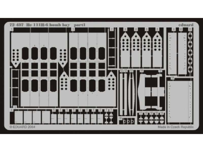 He 111H-6 bomb bay 1/72 - Hasegawa - image 1