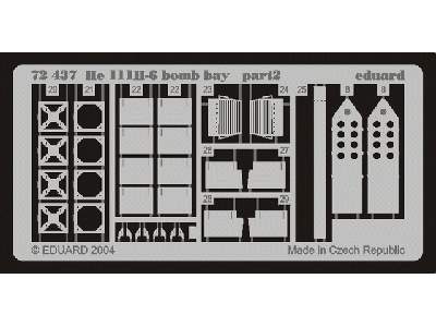 He 111H-6 bomb bay 1/72 - Hasegawa - image 3