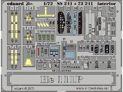 He 111P interior 1/72 - Hasegawa - image 2