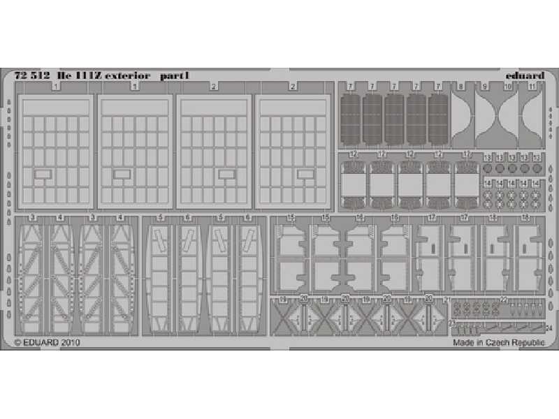 He 111Z exterior 1/72 - Hasegawa - image 1