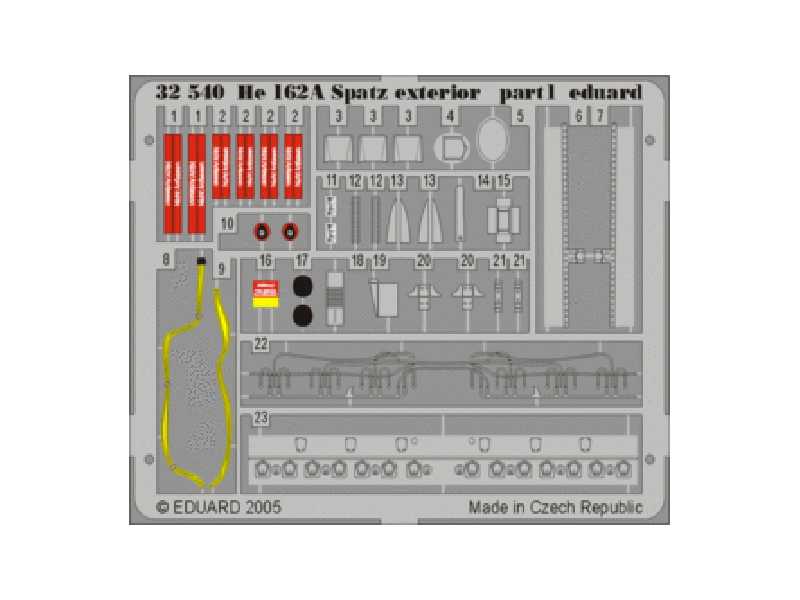 He 162A Spatz exterior 1/32 - Revell - image 1