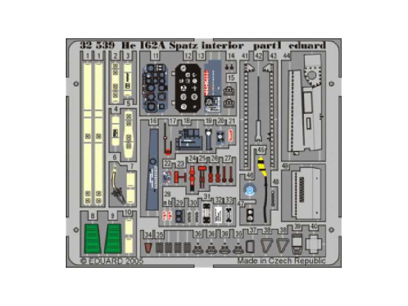 He 162A Spatz interior 1/32 - Revell - image 1