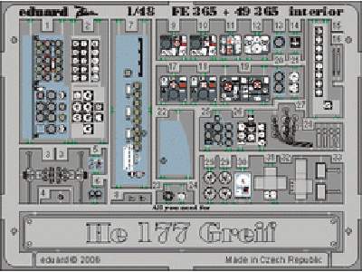 He 177 Greif interior 1/48 - CMK / MPM - - image 1