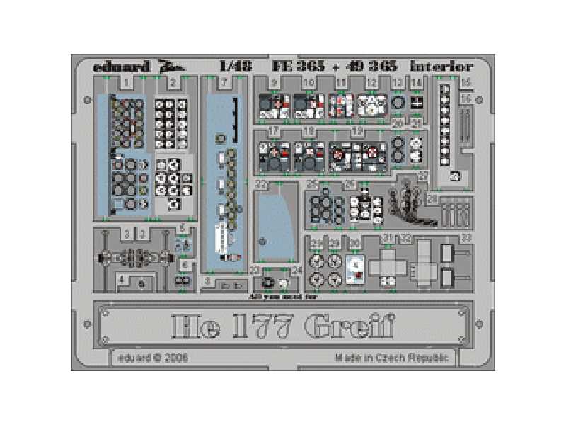 He 177 Greif interior 1/48 - CMK / MPM - - image 1