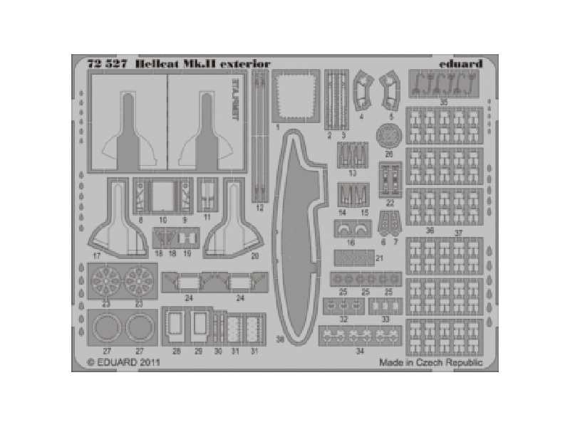 Hellcat Mk. II exterior 1/72 - Eduard - image 1