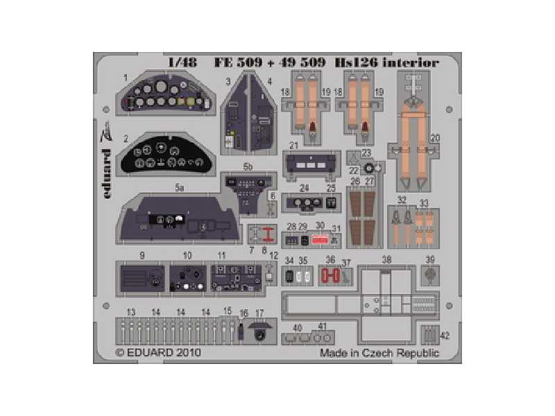 Hs 126 interior S. A. 1/48 - Icm - - image 1