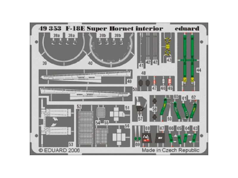 F-18E interior 1/48 - Hasegawa - image 1