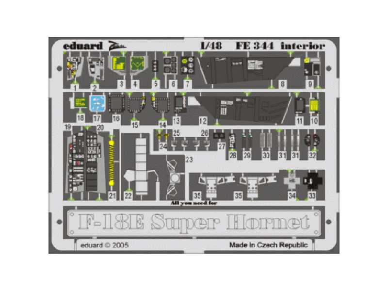 F-18E interior 1/48 - Revell - - image 1