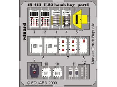 F-22 bomb bay 1/48 - Academy Minicraft - image 1
