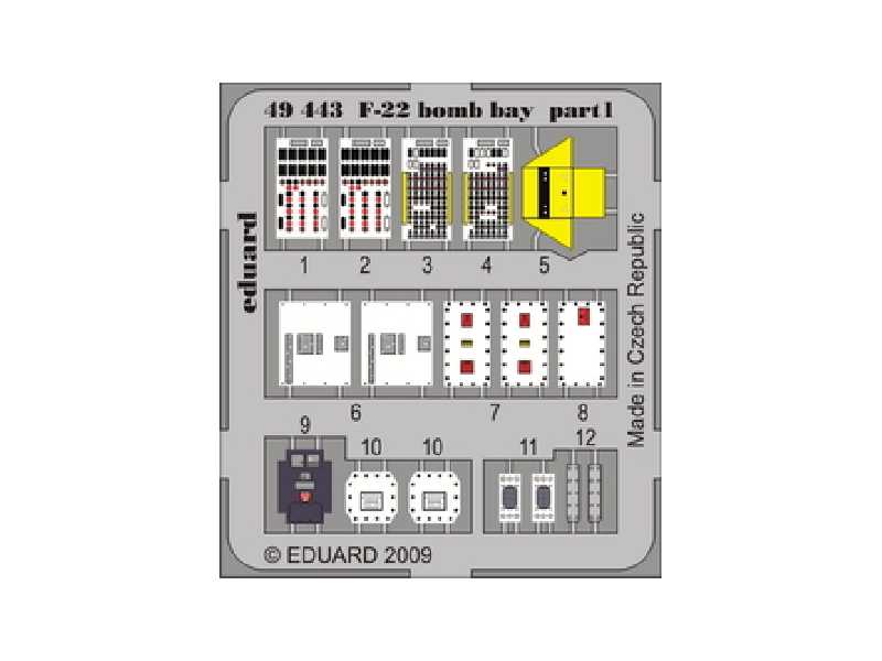 F-22 bomb bay 1/48 - Academy Minicraft - image 1