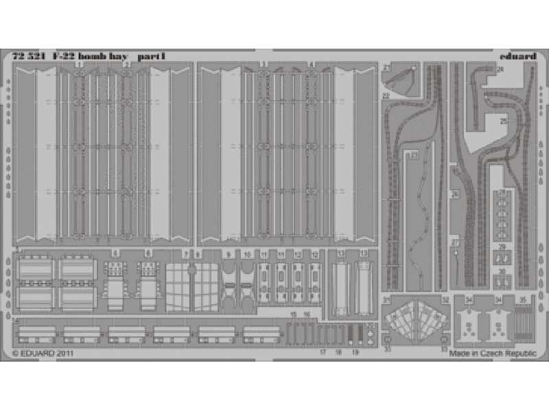 F-22 bomb bay 1/72 - Academy Minicraft - image 1