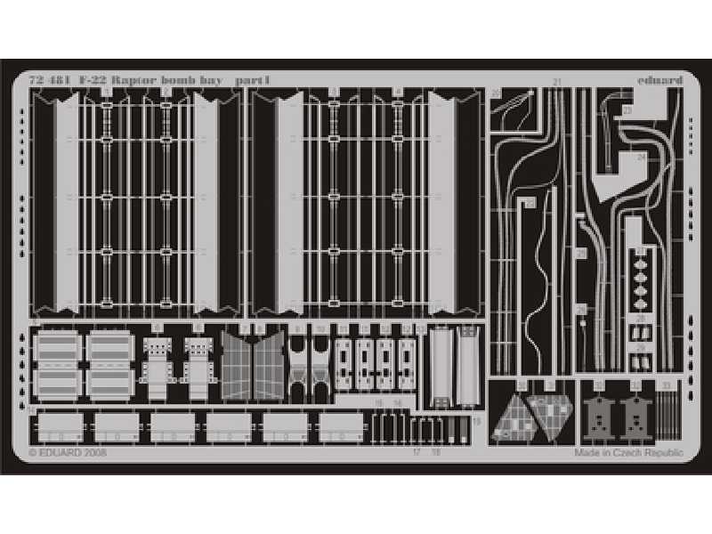 F-22 bomb bay 1/72 - Revell - image 1