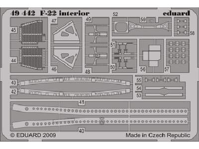 F-22 interior S. A. 1/48 - Academy Minicraft - image 1