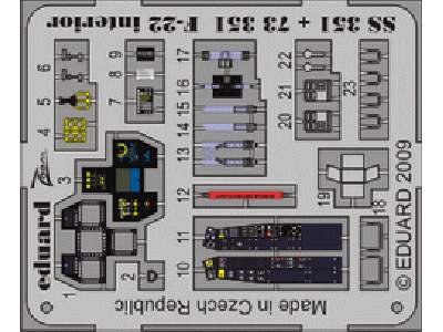 F-22 interior S. A. 1/72 - Hobby Boss - image 1