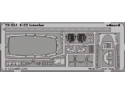 F-22 interior S. A. 1/72 - Hobby Boss - image 3