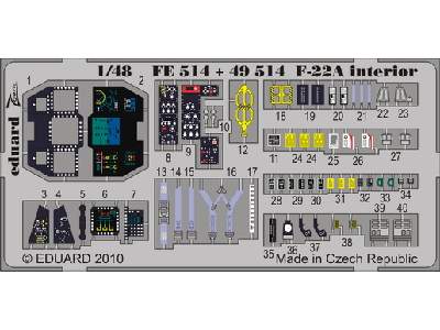 F-22A interior S. A. 1/48 - Hasegawa - - image 1