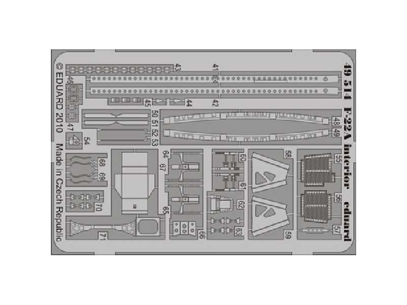 F-22A interior S. A. 1/48 - Hasegawa - image 1