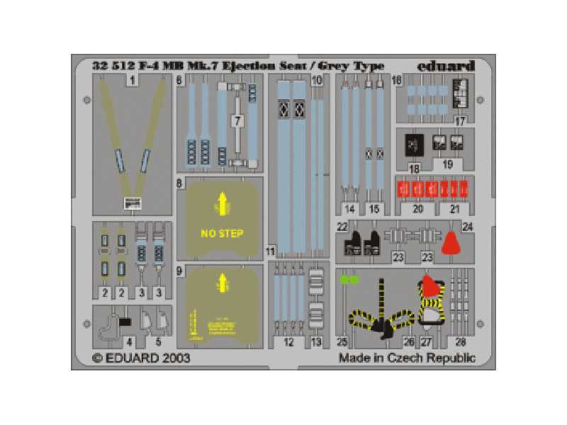 F-4 ejection seat grey 1/32 - Tamiya - image 1