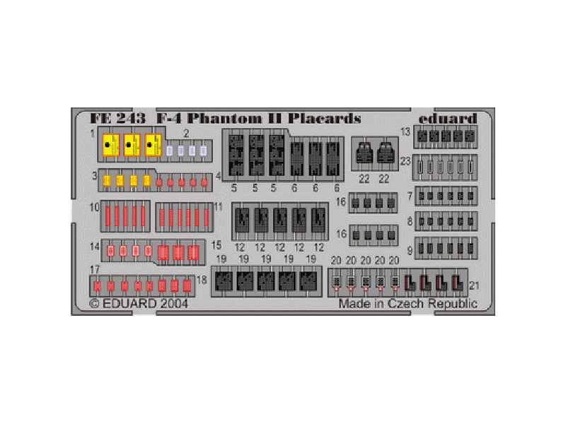 F-4 placards 1/48 - - image 1